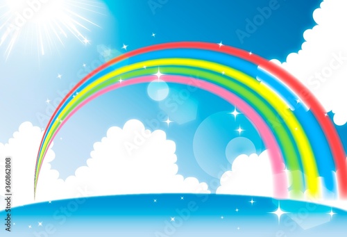 虹 アドビストックのデザイン かべいろ Com おしゃれ壁紙リフォーム貼り替え インクジェット壁紙のかべいろ Com