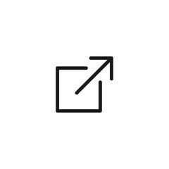 Wall Mural - external link icon. new window symbol modern, simple, vector, icon for website design, mobile app, u