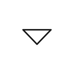 Wall Mural - chevron down icon. arrow symbol modern, simple, vector, icon for website design, mobile app, ui. vec