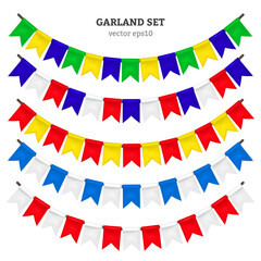 Poster - Colorful and bright garlands