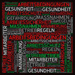 © S Amelie Walter - Wortwolke zum Thema Arbeitsschutz und Arbeitssicherheit sowie Arbeitsbedingungen