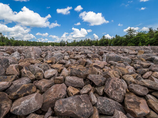 Boulder field in Hickory Run State Park, Pennsylvania