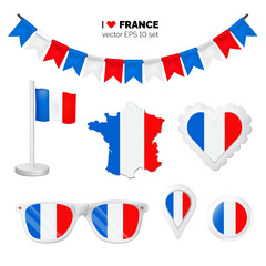 Poster - France symbol set