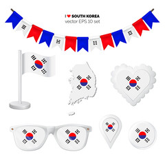 Poster - South Korea symbol set