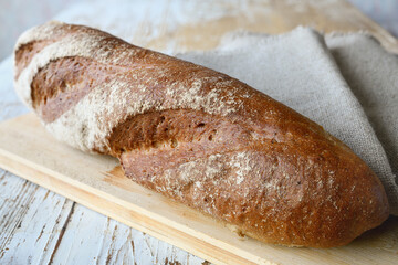 Wall Mural - Grain bread and on a tabletop