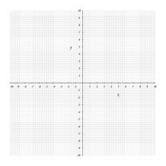 Cartesian coordinate system grid two-dimensional. Vector geometry and algebra scheme. Blank worksheet curve point plain graph. Graphic illustration