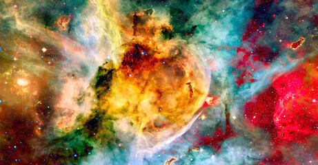 Wall Mural - colorful galaxy background. elements of this image furnished by nasa