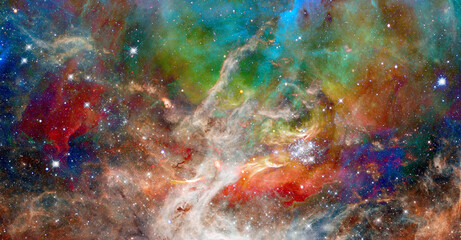 Canvas Print - nebula stars. elements of this image furnished by nasa
