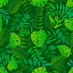 Wall Mural - Green seamless pattern 