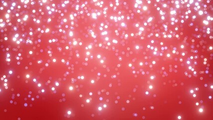 Wall Mural - red dust particles animation effect background