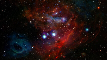 Wall Mural - dark interstellar space. dark nebula. elements of this image furnished by nasa