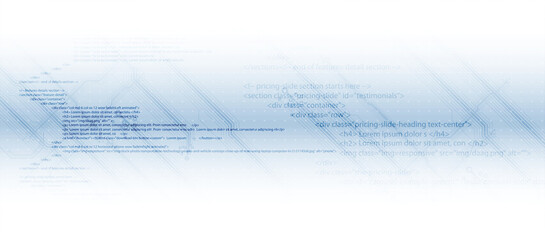 Software development abstract technology code and script background