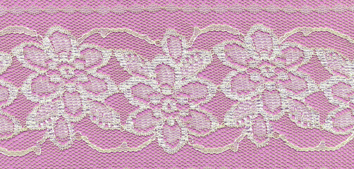 Sticker - pink knitted fabric