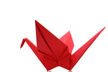 Origami Red Bird Paper