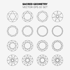 Poster - Sacred geometry set