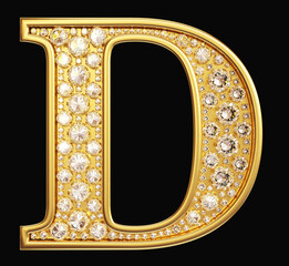 Golden letter 