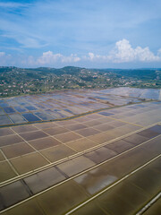 Fototapete - Marais salants par drone