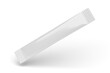 © Kuzmick - One blank white sugar stick pack isolated on white. 3D rendering.