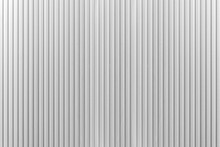 White Corrugated Metal Background And Texture Surface Or Galvanize Steel