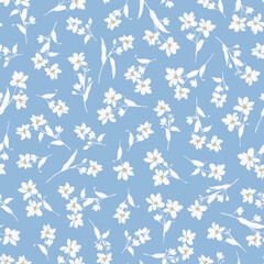 Wall Mural - Seamless vector pattern of a beautiful flower,