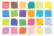 © aohodesign - Sticky post note collection. Post it for work memo, reminder for to do it. Office paper sticker collection.
