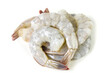 © Bigc Studio - Fresh raw shrimps prawns isolated on white background - Peel shrimp seafood