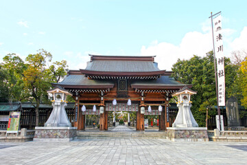 The Minatogawa Shrine in Kobe, Kansai, Japan.