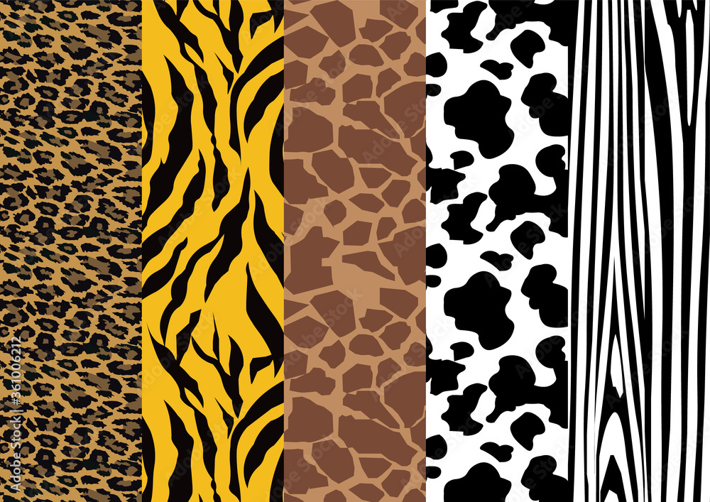 Stock-Illustration „ヒョウ, 模様, 動物, 肌, 質感, 毛皮, 印刷, トラ