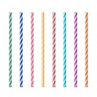 © backup16 - Straight realistic drink straw pipe set on white