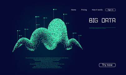 Abstract infographics visualization