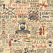 © PrintingSociety - Grunge barber shop vintage elements vector seamless pattern