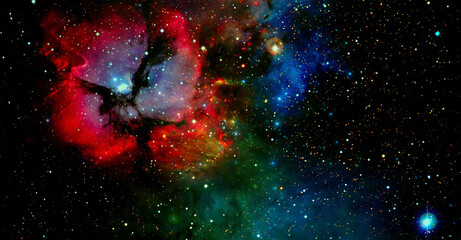 Wall Mural - Nebula in space. Elements of this image furnished by NASA.
