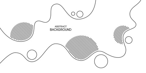 Wall Mural - abstract background, poster, banner. composition of smooth dynamic waves, lines, striped shapes. tre