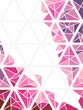abstract pink and purple geometrical triangle on white background for template, wallpaper, cover, card, texture, banner, label etc. vector design