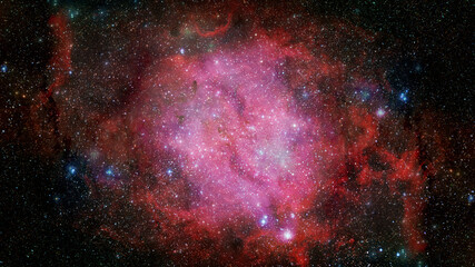 Wall Mural - deep space art. nebulas, galaxies and stars. elements of this image furnished by nasa