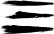 © miloje - Grunge Paint Roller . Vector brush Stroke . Distressed banner . Black stripes isolated. paintbrush collection . Modern Textured shape . Dry border in Black . Bulge lines