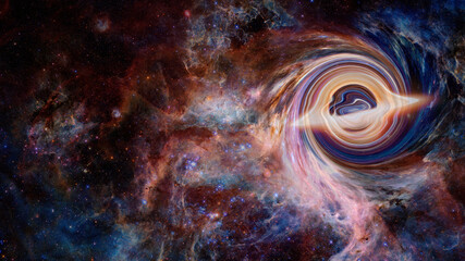 Wall Mural - black hole in space. elements of this image furnished by nasa
