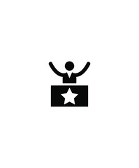 Canvas Print - success man icon,vector best flat icon.