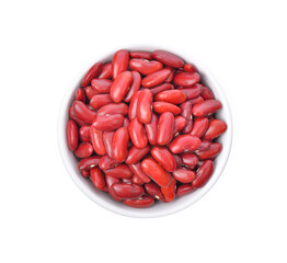 Wall Mural - Kidney beans on white background