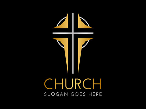 Crhristian Church Logo with Cross