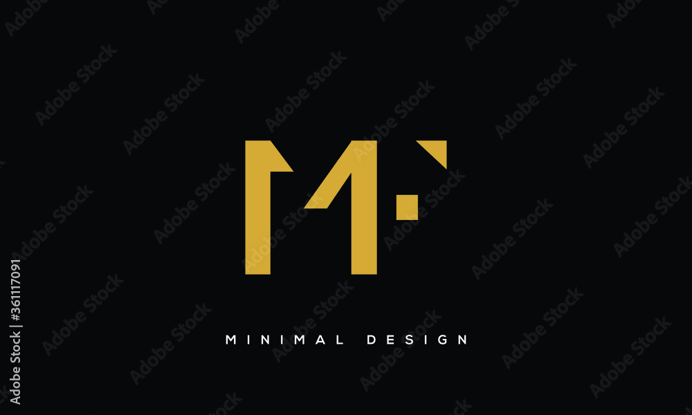 FM letter logo alphabet monogram icon symbol Stock Vector | Adobe Stock