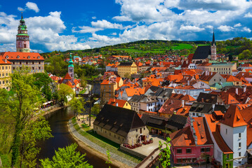 Wall Mural - View of Cesky Krumlov, Czech Republic. Skyline of Cesky Krumlov.