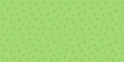 green grass, herb seamless repeat vector background. tufts, doodle style blades of grass texture. su