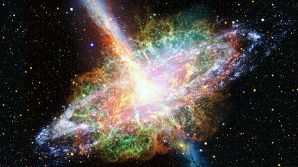 Wall Mural - pulsar in the nebula. elements of this image furnished by nasa