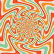 Retro 70s wavy abstract background vector illustration