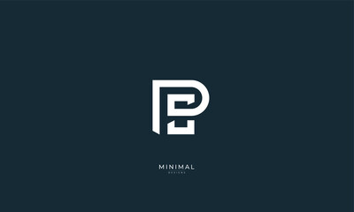 Alphabet letter icon logo PS