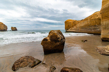 Canvas Print - Tunnel beach, New Zealand