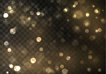 Gold bokeh blur