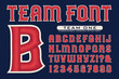 An Alphabet in the Style of Embroidered Insignias for Sports Teams; This Vector Lettering is Highlighted with Satiny 3d Thread Effects
