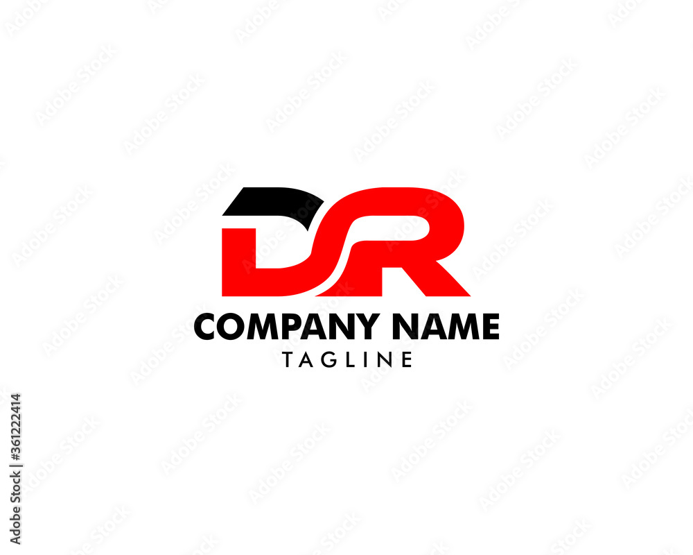 Initial Letter DR Logo Template Stock Vector | Adobe Stock
